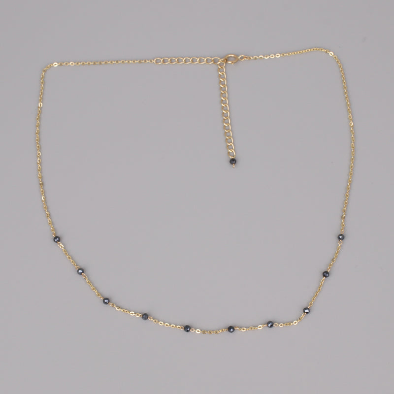 14k Gold Beads by Yard Necklace, Bead Chain Necklace, 14K Solid Gold Chain  Necklace, Unique Gold Chain Necklace, Gold Chain Beaded Necklace 