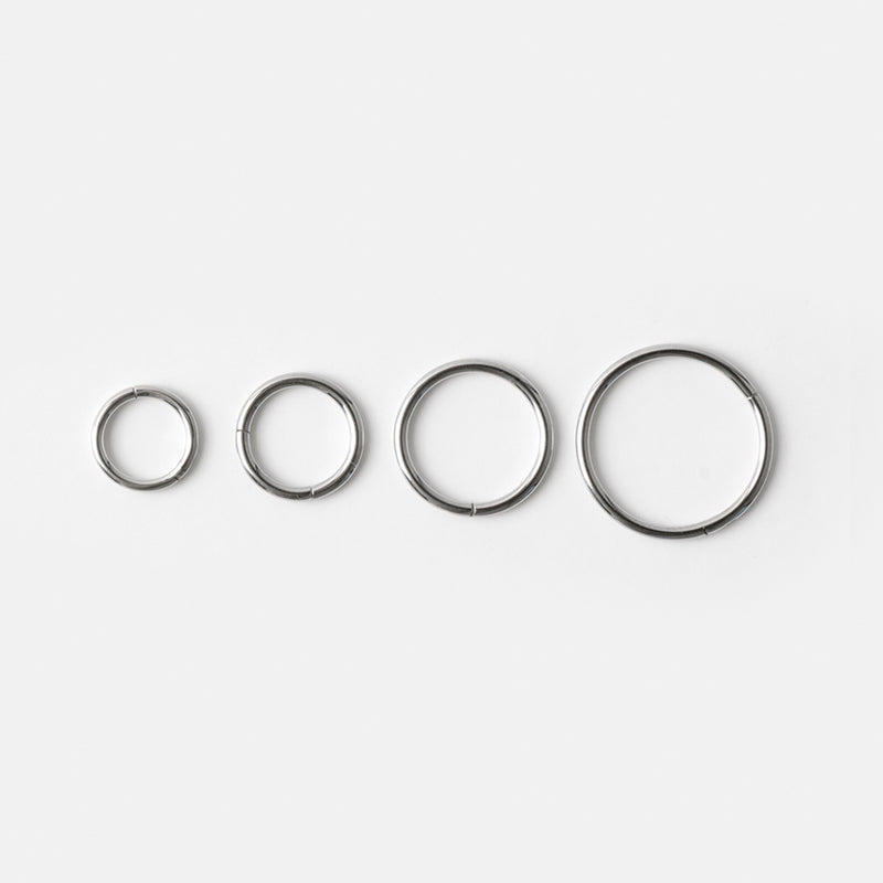 20g Thin Hinged Segment Hoop Ring- 316L Stainless Steel