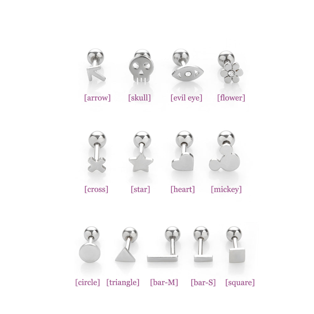 316 Stainless Steel Small Cartilage Piercings Musemond