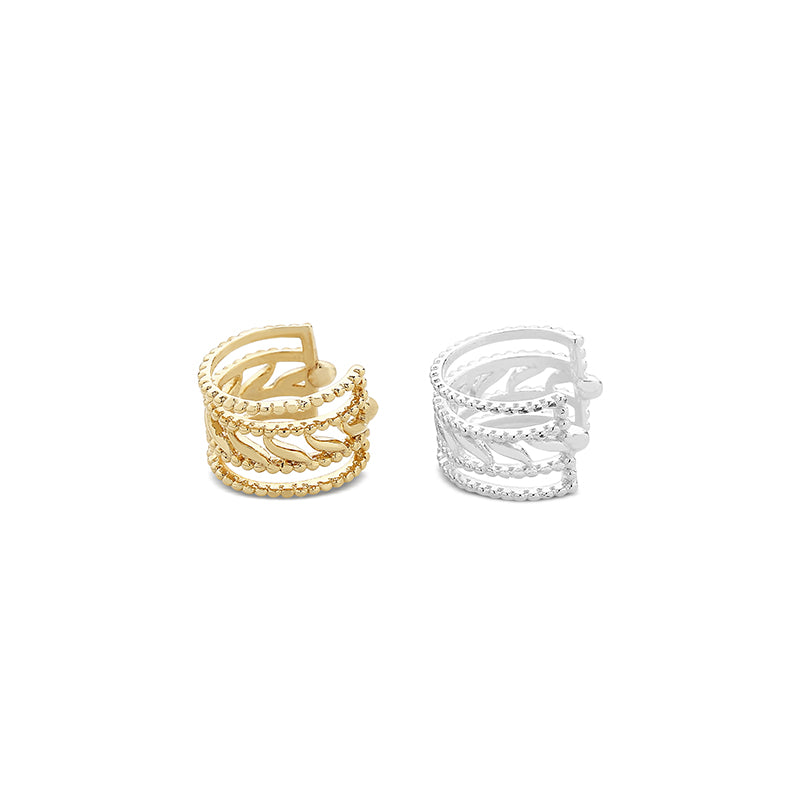 【LAZY DAWN】double layered ear cuff C016~イヤーカフ★2021FW LAZY DAWN(レイジーダウン) イヤーカフ(メンズ) - 海外通販のBUYMA