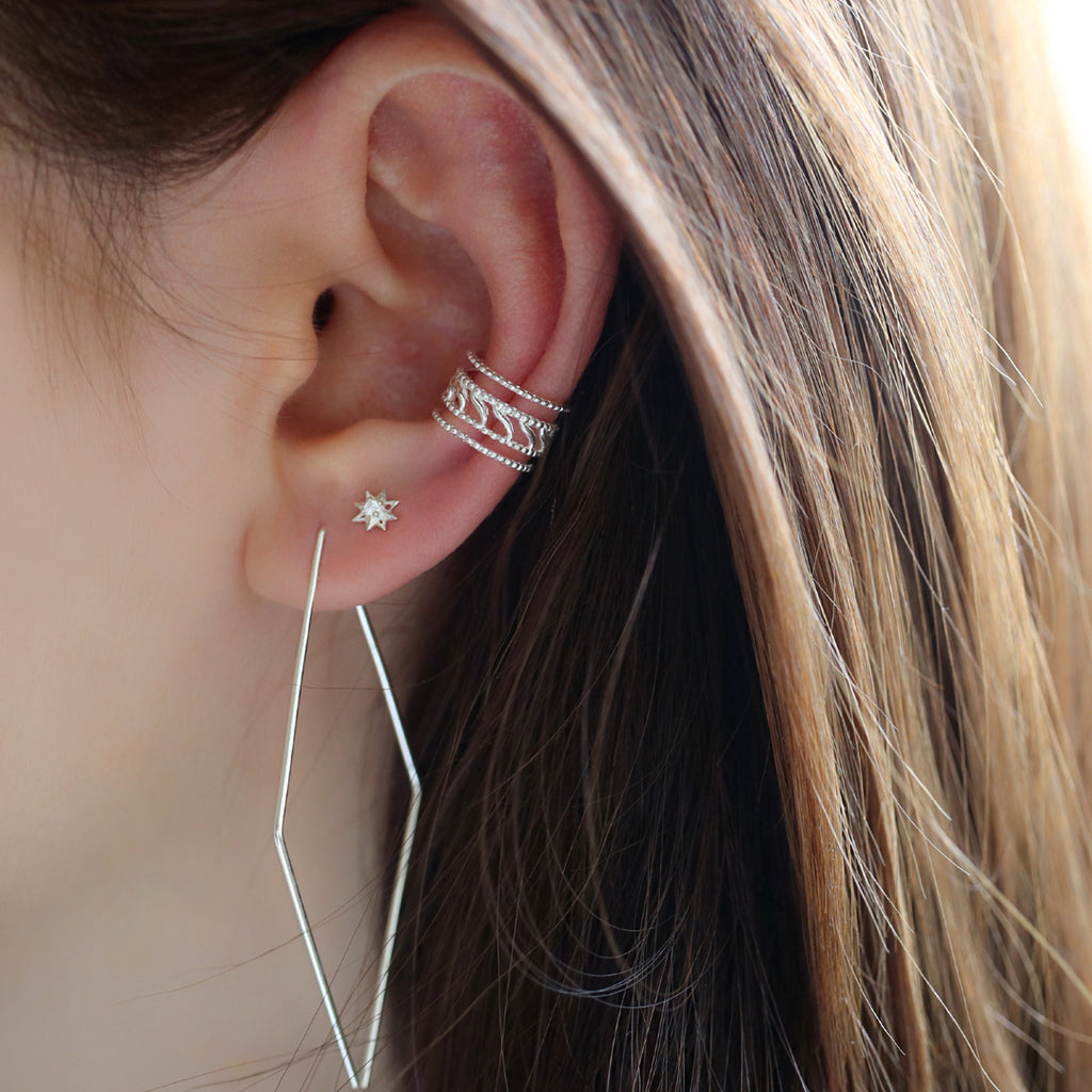 Layered Ear Cuff Earring | Musemond