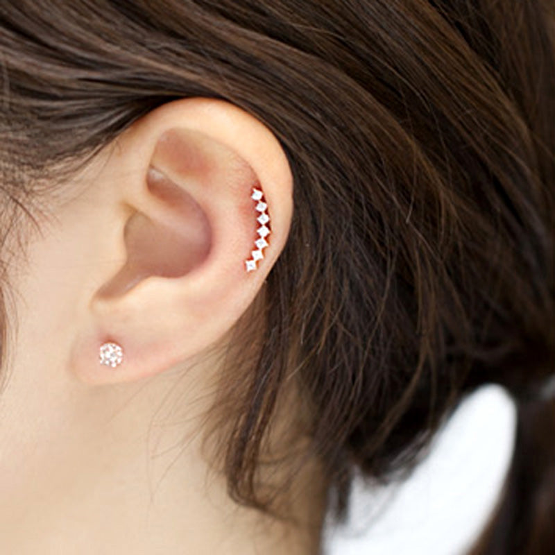 Curved Bar Cartilage Earring