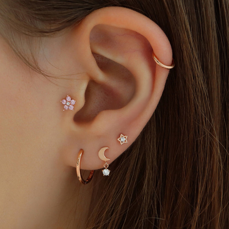 Orecchini Pendenti A Luna E Stella Con Perle E Strass: Gioielli Eleganti Per Donne E Ragazze