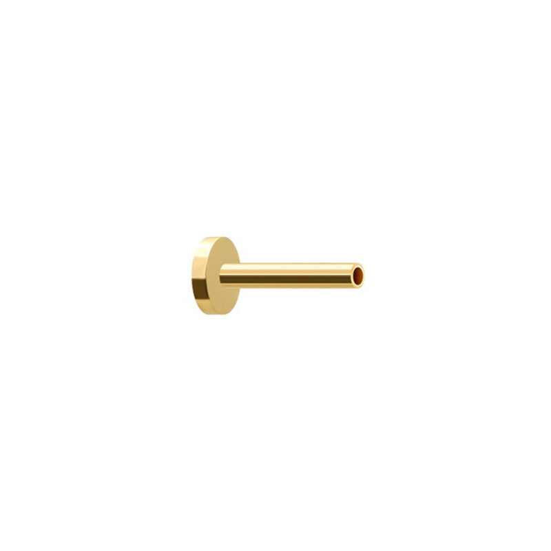 Flat Back Earring Post- 14K Gold