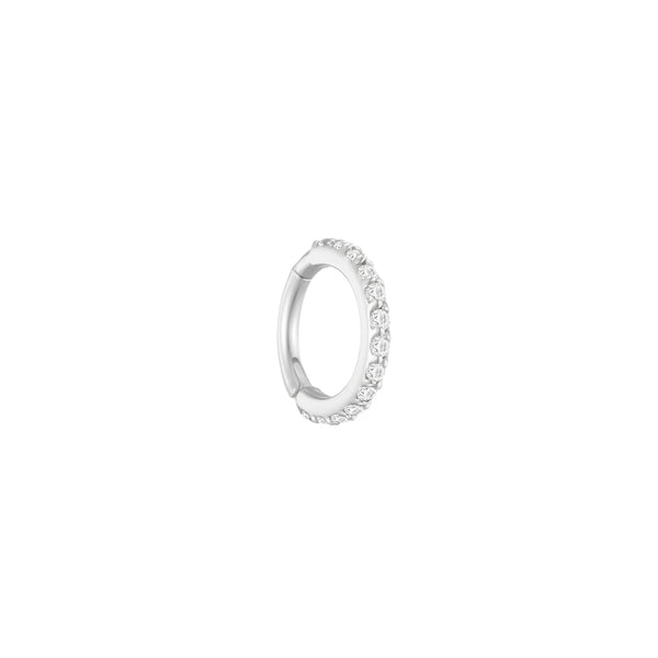 18 Gauge Pave Clicker Ring- 14K Gold