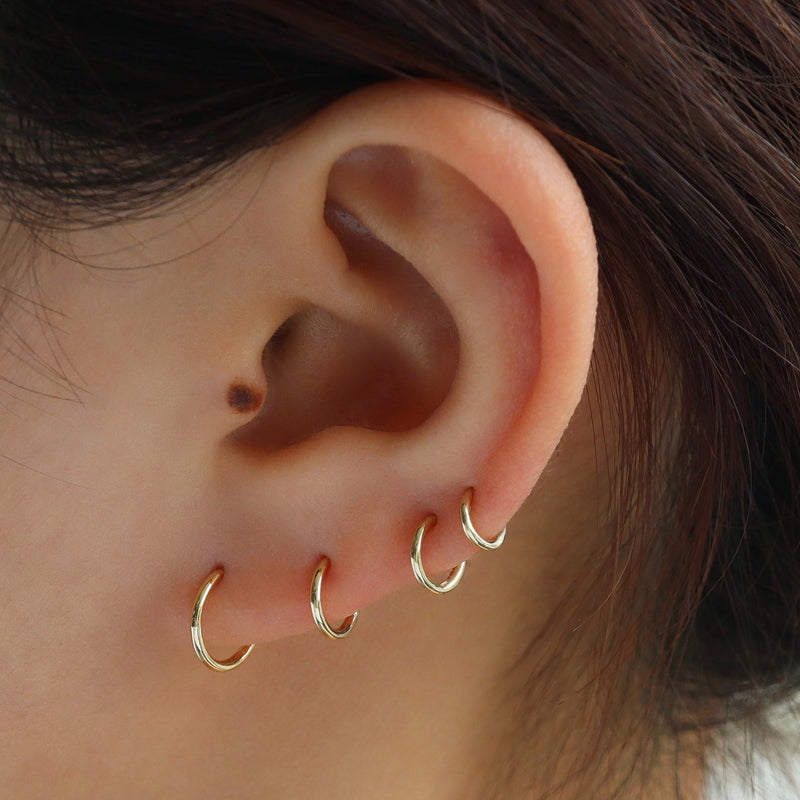 Plain Clicker Ring 14K Gold Musemond