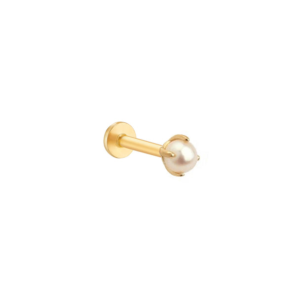 freshwater pearl threaded stud earring