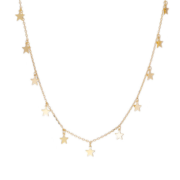 Star Chain Necklace- Sterling Silver