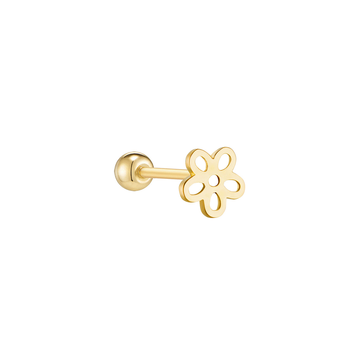◆STONEHENgE◆ 14K Piercing SA24B99M Single Mini-Chubby-Huggie-Patt-