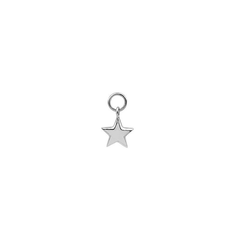 Mini Star Hoop Charm- 14K Gold