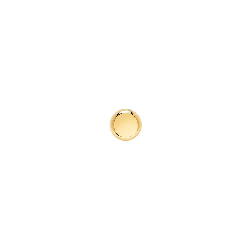 Tiny Dot Flat Back Earring- 14K Gold