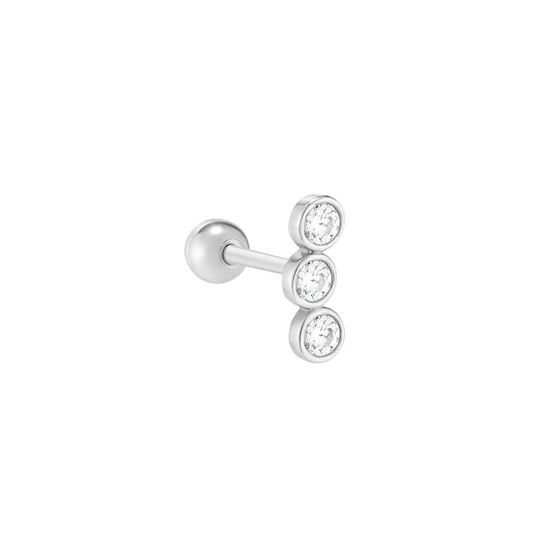 ピアス Triple Pipe Earrings #5333 Archibald Triple pipe hoop earrings – MEEIS