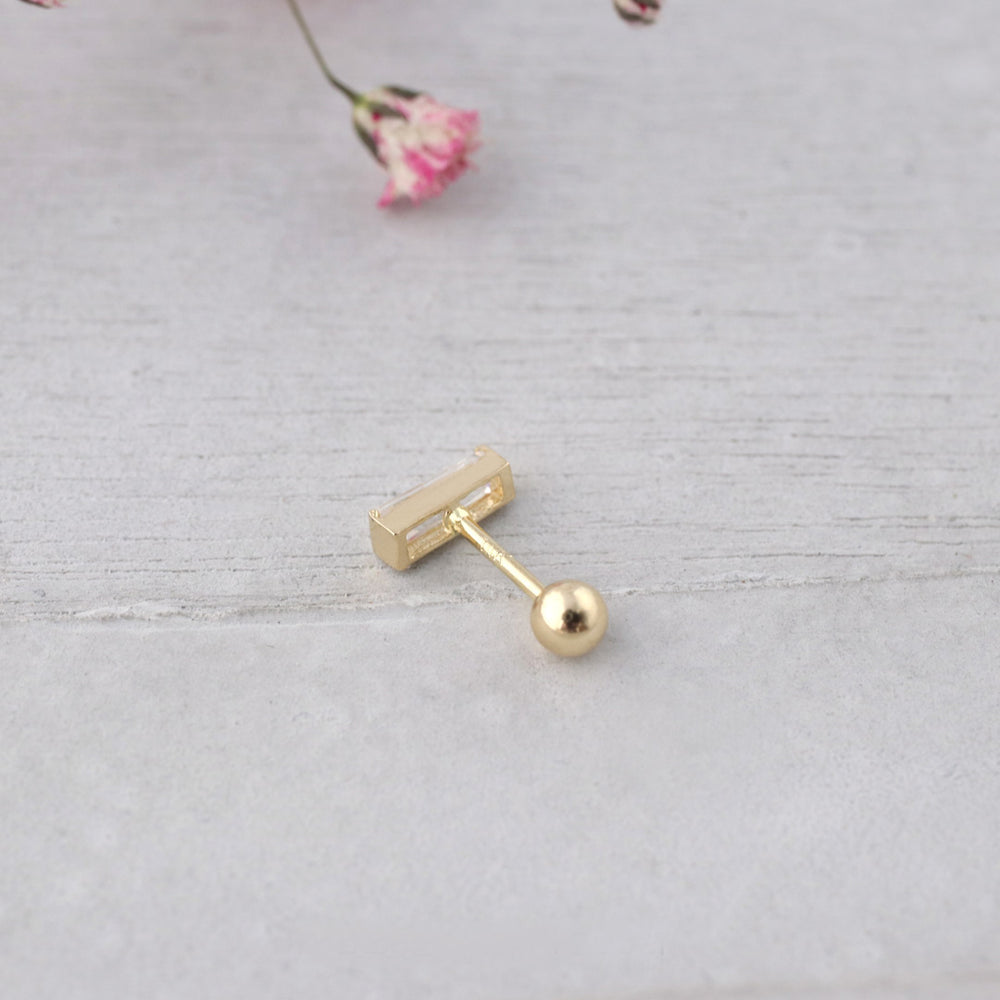 Serendipity in Seoul Baguette Piercing 14K Gold – Musemond