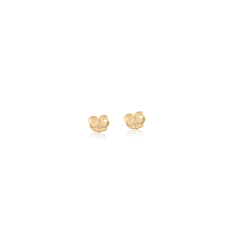Chain Double Stud Earring- 14K Gold