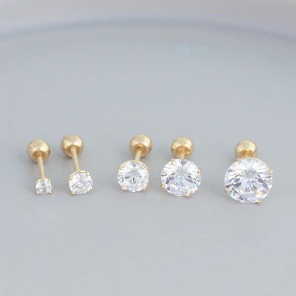 Stud Omega Back Post Earring Findings With 8mm Round Half Ball & Loop –  bedazzlinbeads