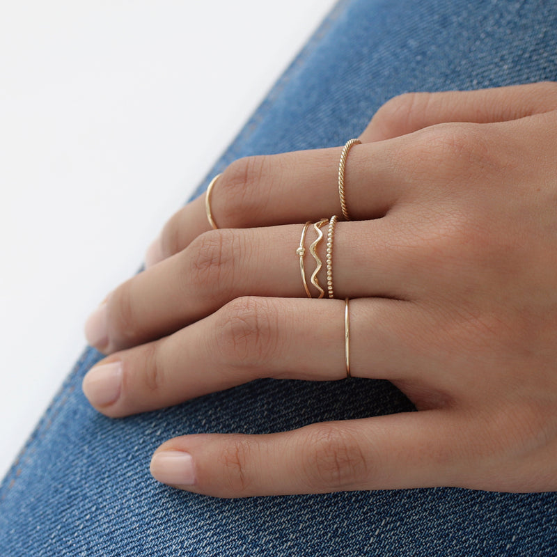 10 Piece Dainty Gold Ring Set Simple Gold Rings Delicate 
