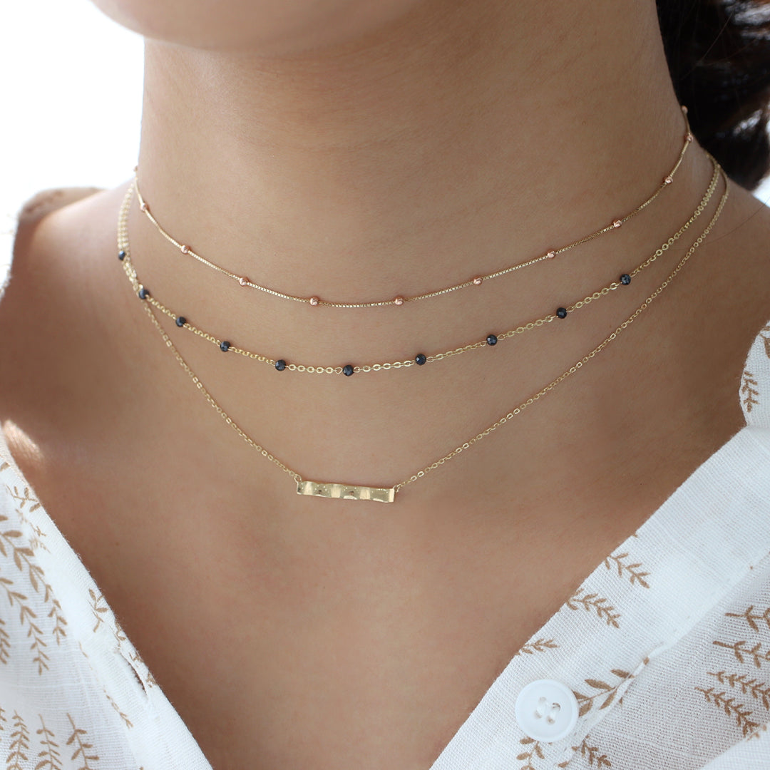 MARAMCSネックレスMICRO RECTANGLE CHAIN CHOKER MARAMCSネックレスMICRO RECTANGLE CHAIN CHOKER Micro