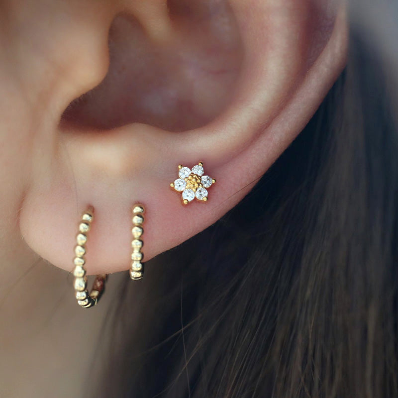 Shine Flower Cartilage Earring
