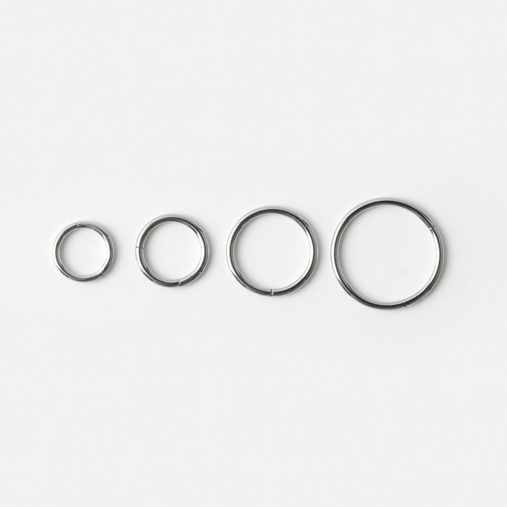 20g Thin Hinged Segment Ring 316L Stainless Steel | Musemond