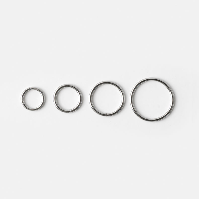 20g Thin Hinged Segment Ring 316L Stainless Steel | Musemond