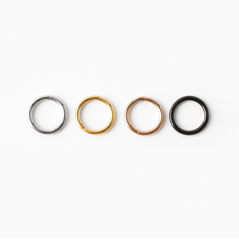20g Thin Hinged Segment Ring 316L Stainless Steel | Musemond