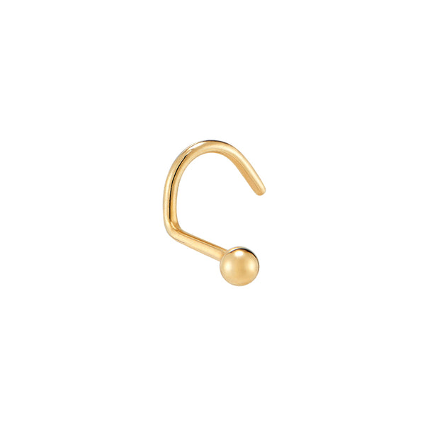 Tiny 18g Gold Nose Ring - Jolliz
