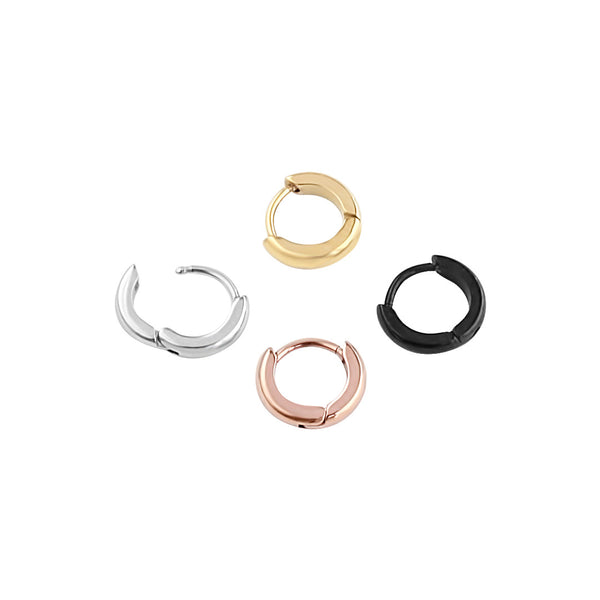 tiny cartilage hoop earrings made from 316l stainless steel