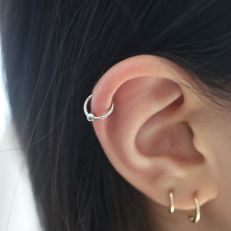 Hinged Captive Bead Ring 316L Stainless Steel Musemond