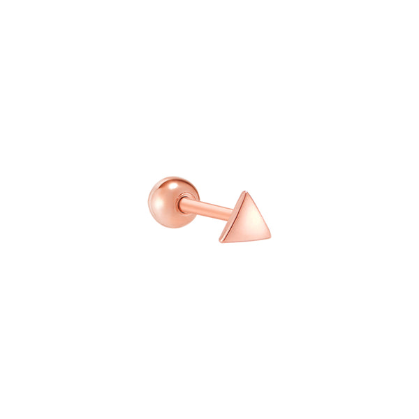 Teeny Triangle Stud Ear Piercing- 14K Gold