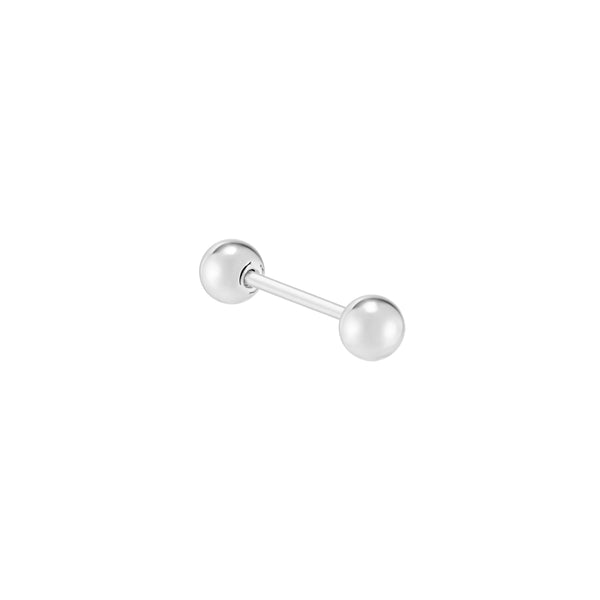 Ball Barbell Piercing 925 Sterling Silver | Musemond