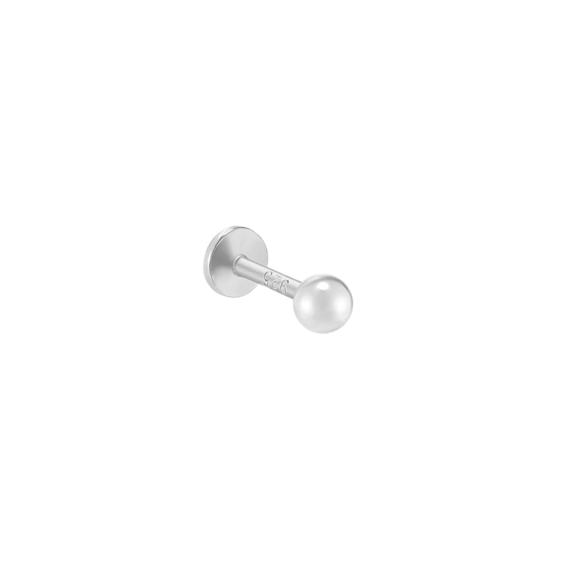 Ball Labret Piercing 925 Sterling Silver | Musemond