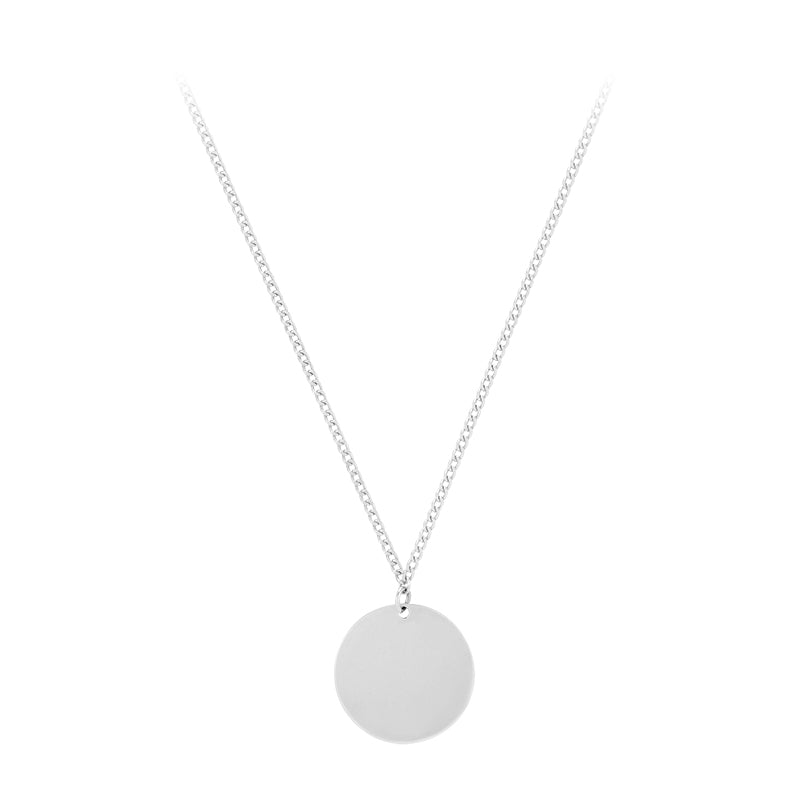 Disc Necklace- Sterling Silver