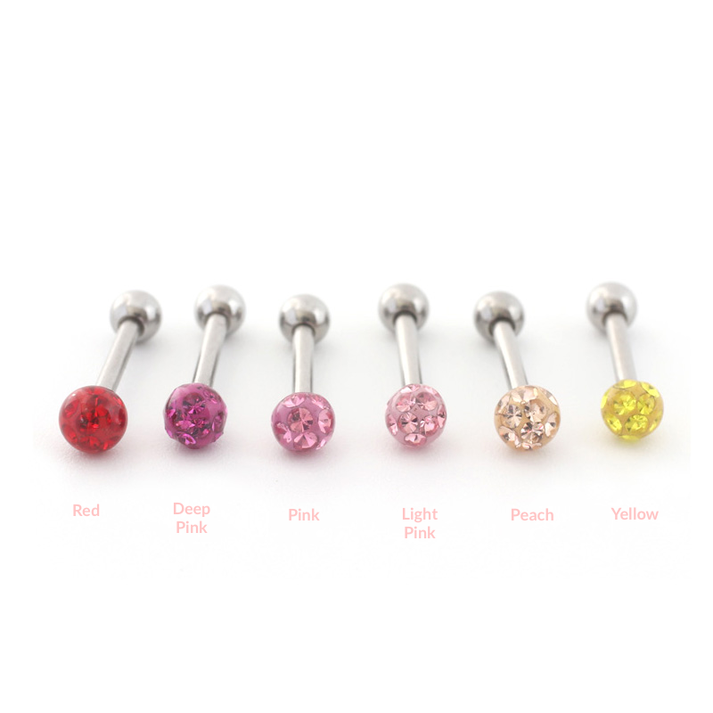 3mm Colorful CZ Ball Piercing