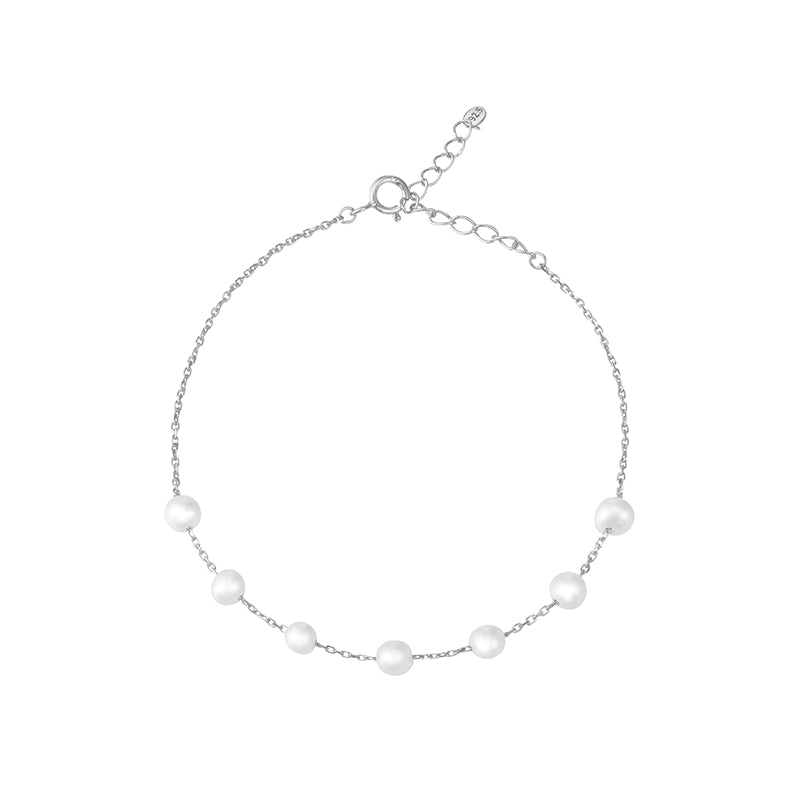 Freshwater Pearl Bracelet- Sterling Silver | Musemond