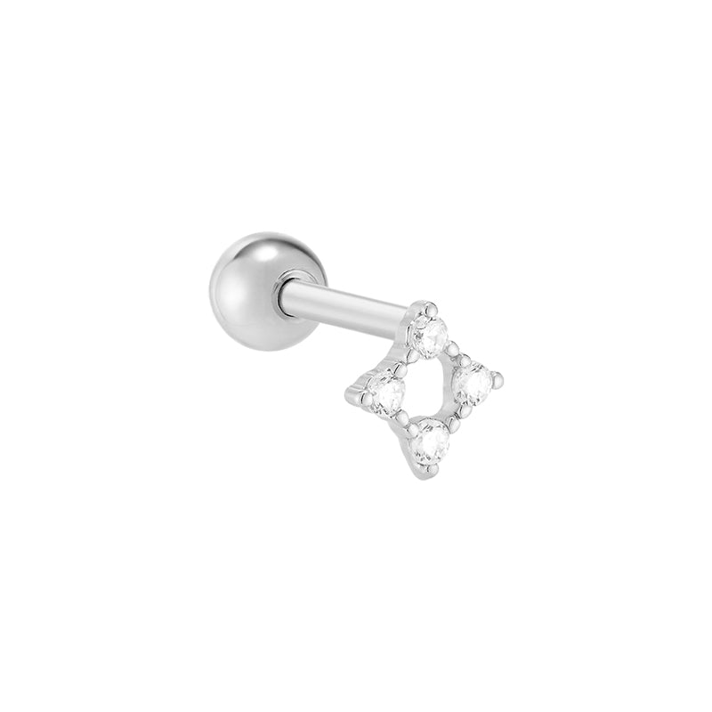 Line Square Cartilage Earring