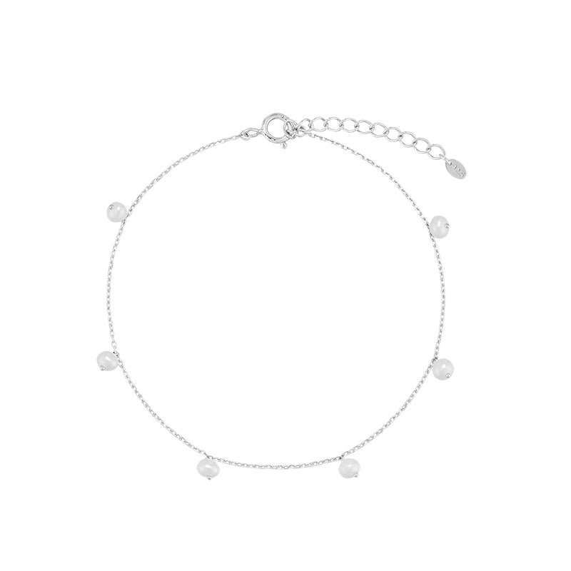 Pearl Drip Bracelet- Sterling Silver