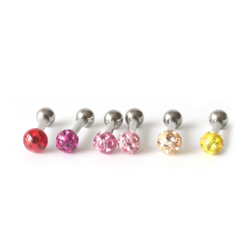 3mm Colorful CZ Ball Piercing