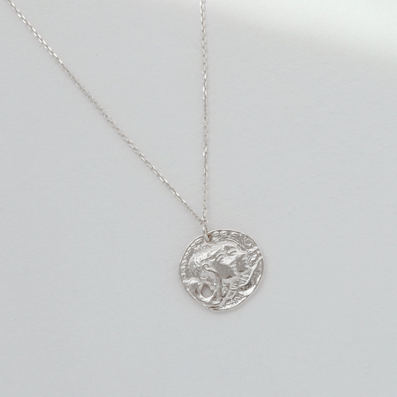 Medallion Necklace- Sterling Silver