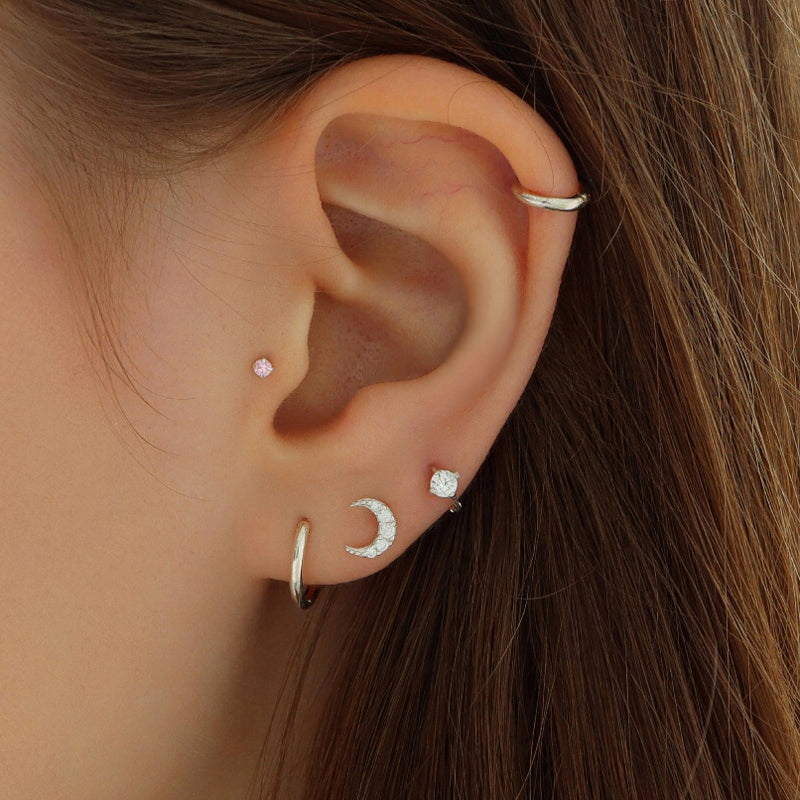 Sterling Silver Helix Earrings