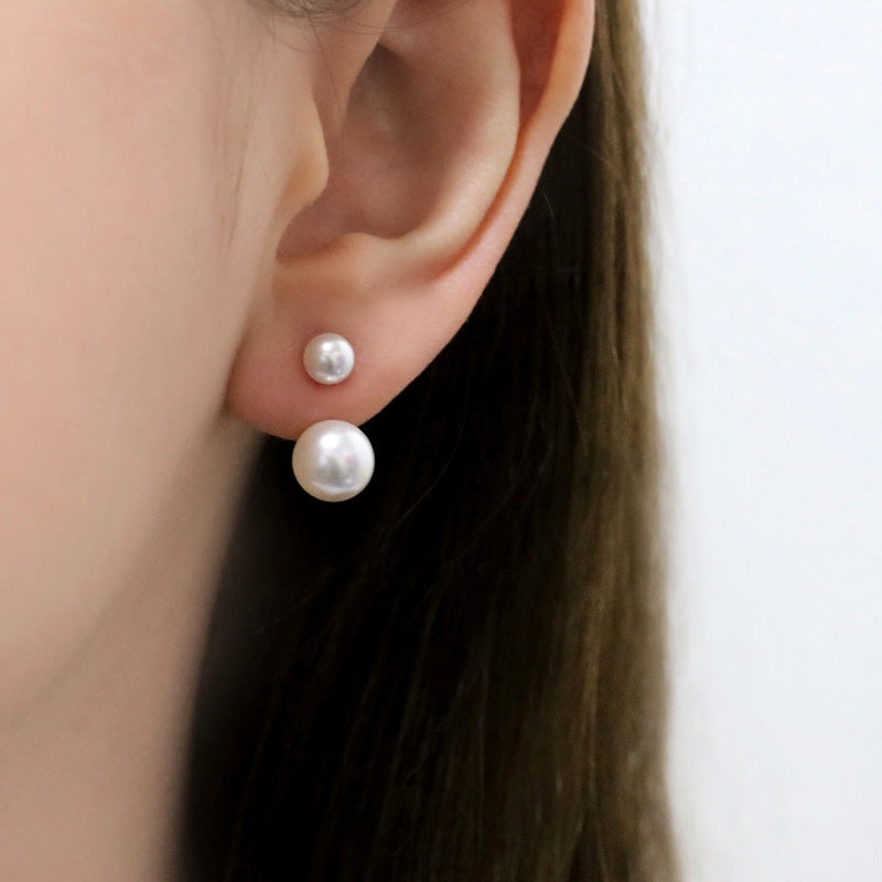 Pearl ear jacket earrings Clearance