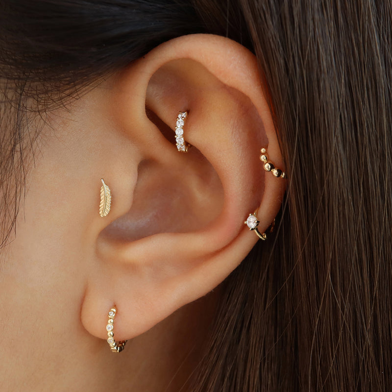 14 Karat Yellow Gold Open Cut Design Ball Earrings – Gigliotti Jewelers