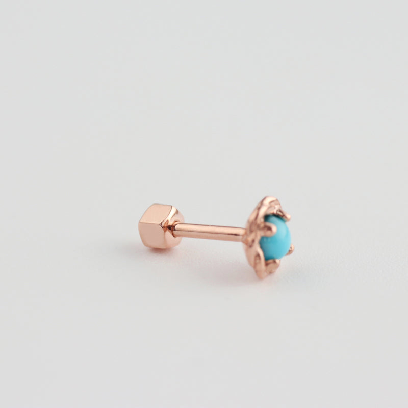 Twist Frame Cartilage Earring- 14K Gold