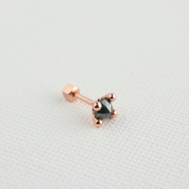Dot Satellite Gemstone Cartilage Earring- 14K Gold