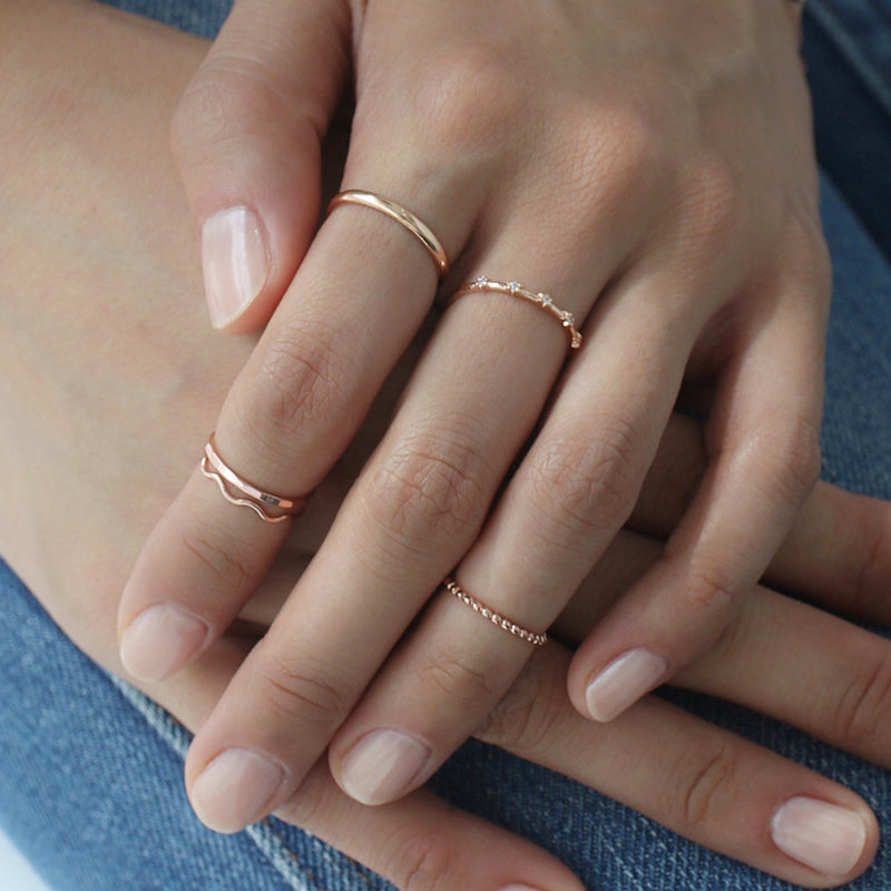 Thin Wave Ring- Sterling Silver