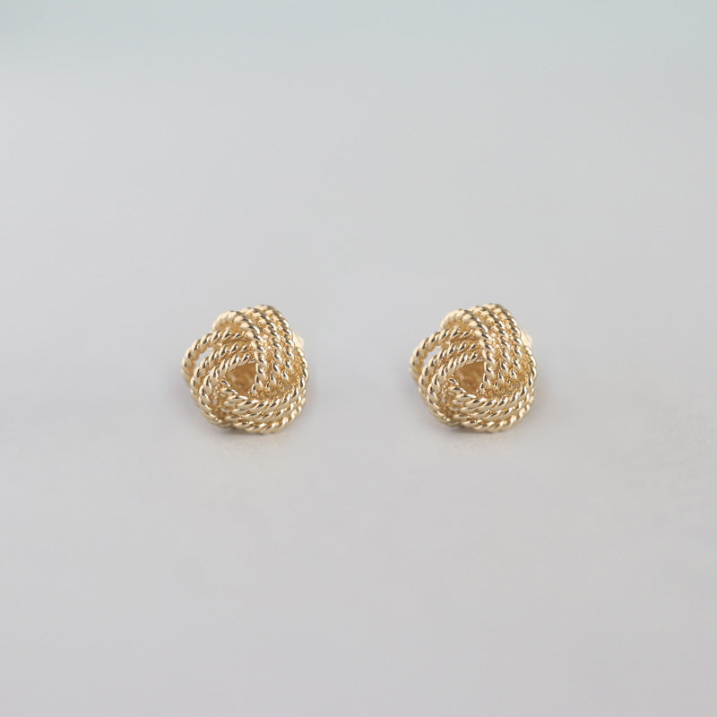 Tie The Knot Studs- Sterling Silver