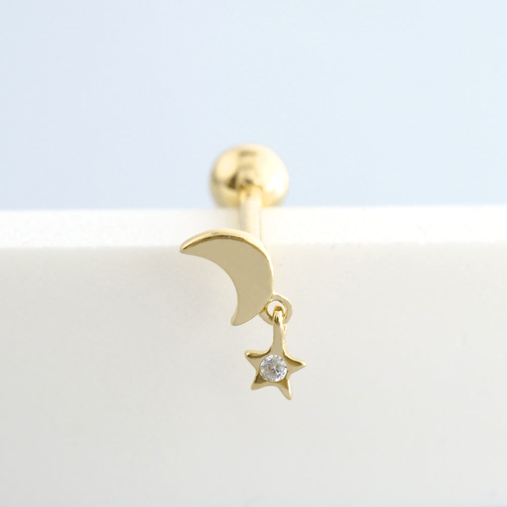 STARJEWELEYK10ピアスMOON&SUNPIERCEDEARRINGS Amazon.com: YZSFMZGE Moon and Star Earrings 925 Sterling
