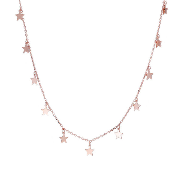 Star Chain Necklace- Sterling Silver