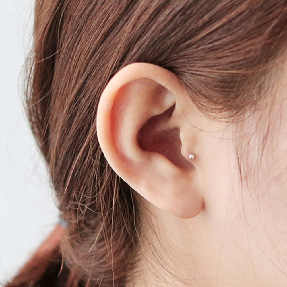 Tiny 2mm Ball Barbell Tragus Earring Musemond - Main Image