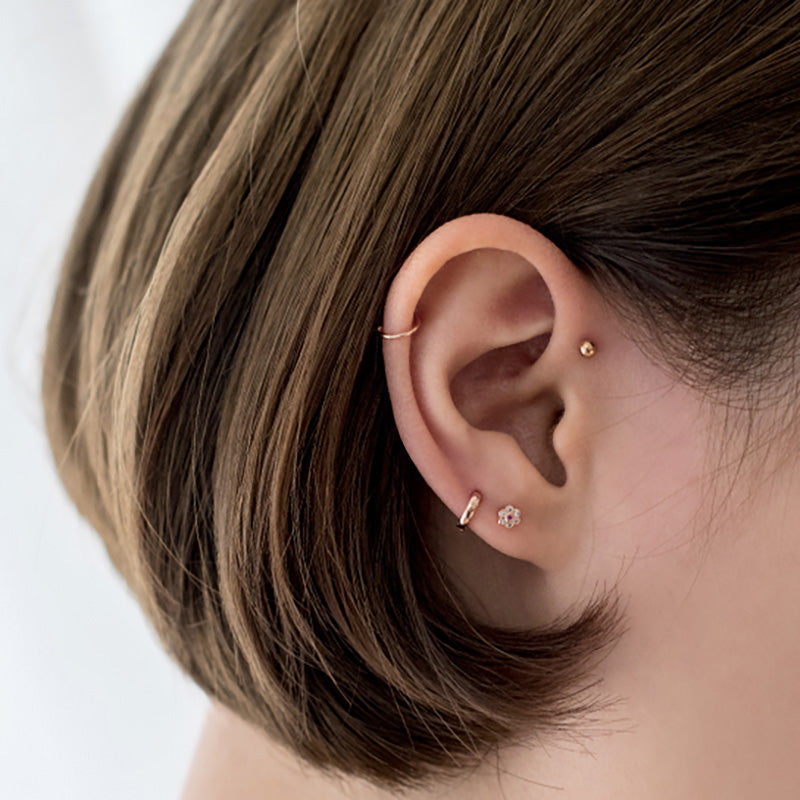 Sterling Silver Hoop Earrings Chunky Silver Hoop Earrings -   Hoop  earrings small, Small silver hoop earrings, Earings piercings