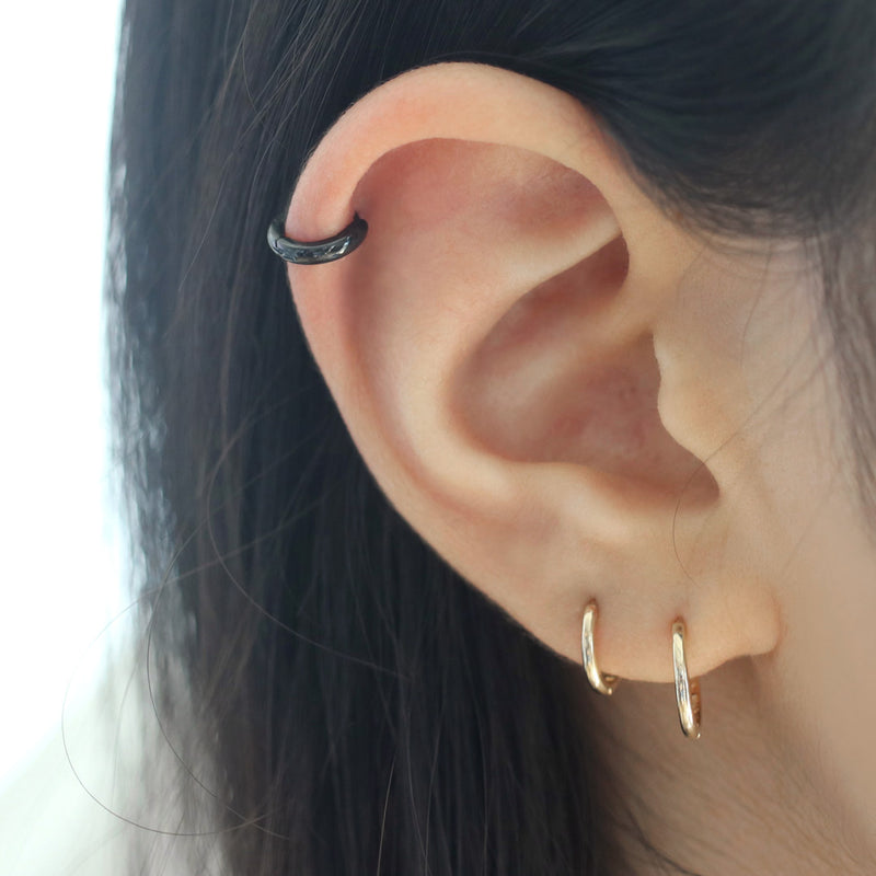 Cartilage Piercing Earrings Too Big For Hole In Ear Gold Huggie
